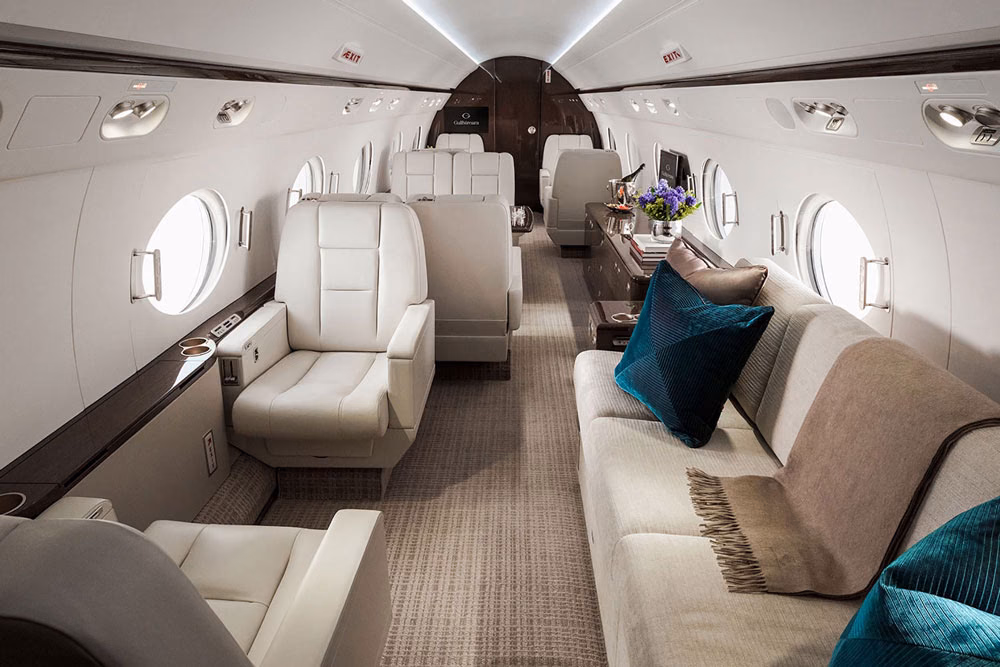 Gulfstream G550 cabin