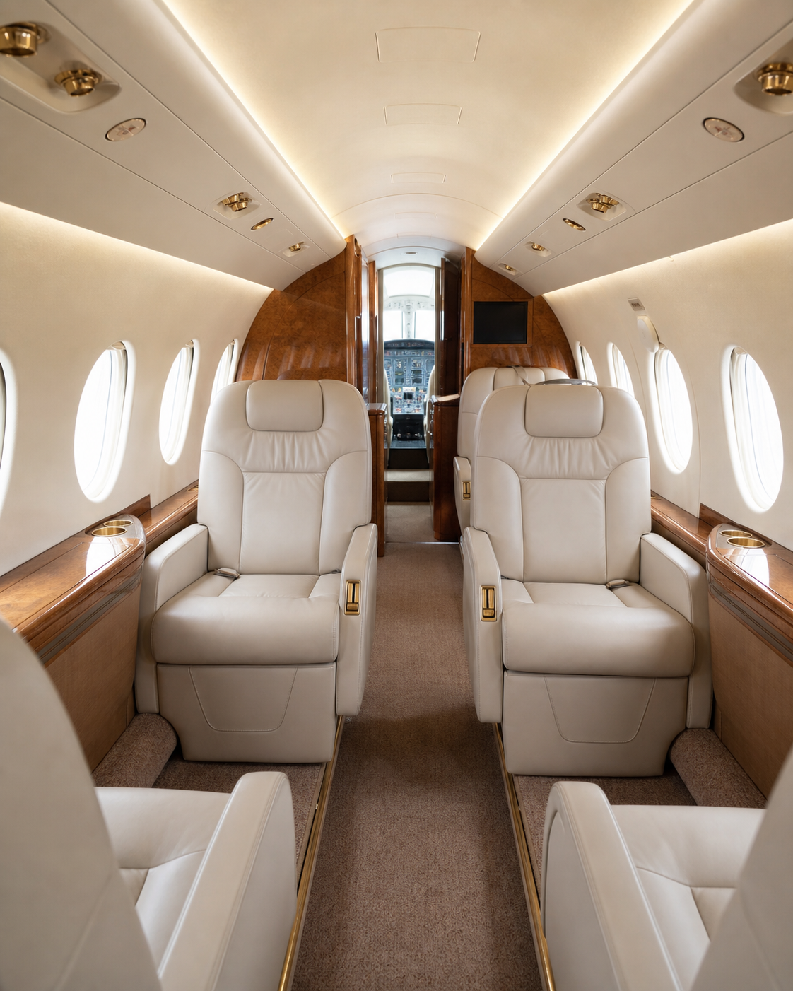 Hawker 400XP cabin